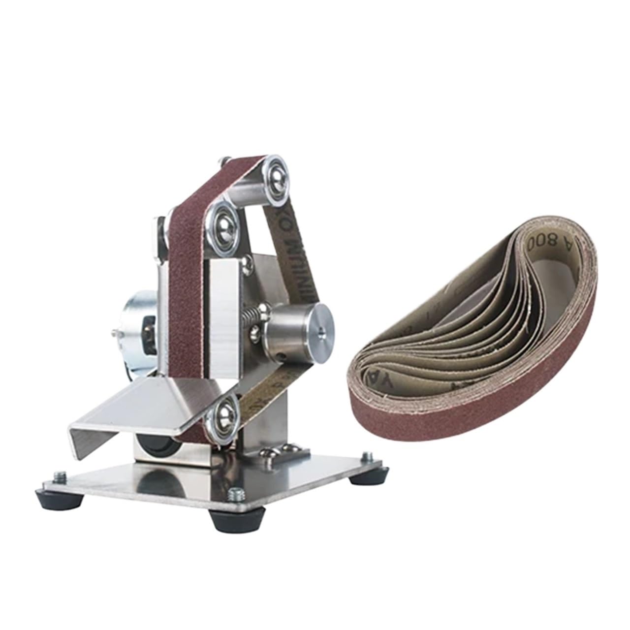 Csdasw A Electric Mini Belt Sander, Diy Multifunctional Polishing Grinding Machine, Djustable Jewellery Diy(A)