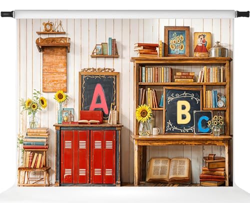 Toile de fond rentrée scolaire pour photo de classe à la maison et studio