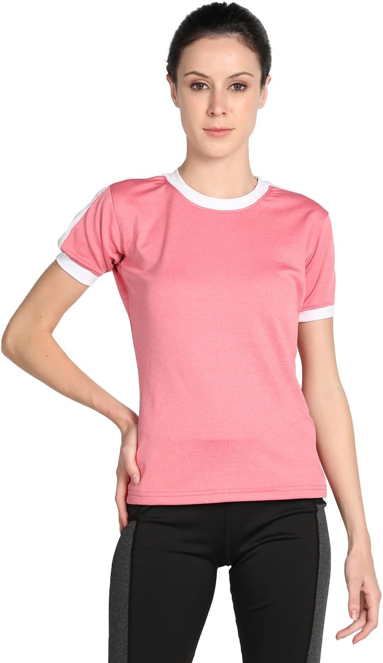 CHKOKKOWomen's Round Neck Dry Fit Gym Sports T-Shirts