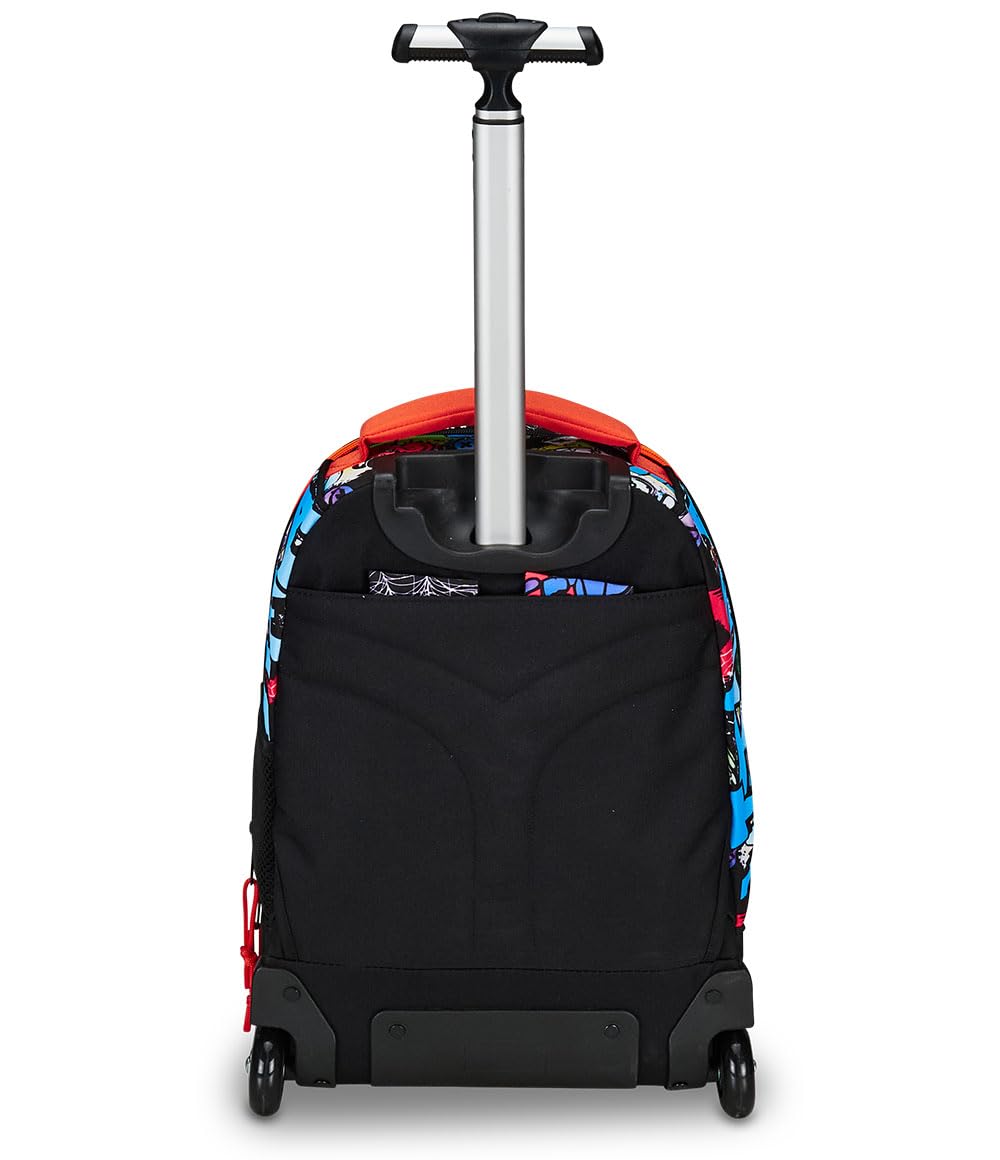 Mitama Trolley Run Scuola Spider King,Doppio Scomparto, Multicolore, Scuola Elementare e Tempo Libero, Bambino Ragazzo