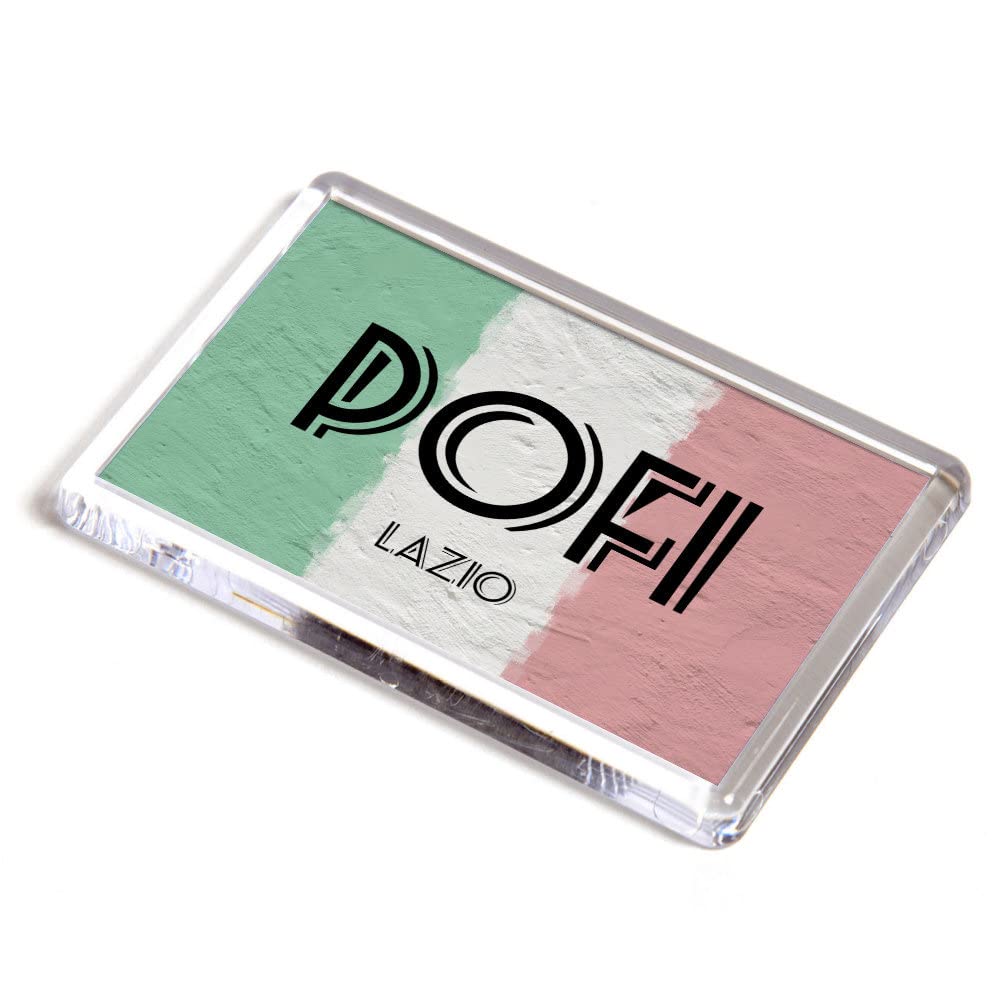 FRIDGE MAGNET - Pofi - Lazio - Italy Flag