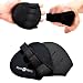 NH Best Workout Gloves Alternative | Weight-Lifting Gym Training Anti-Slip Barehand Alpha Grip Pads | Support Power-Lifting, Body-Building, Fitness for Men & Women (Black, M)