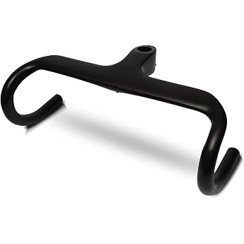 Road bike carbon handlebar gravel with stem RXL SL 1-1/8 inch drop bar 400-100 mm Internal routing UD matt. Ideal for aerodynamic high-speed journeys on flat tracks