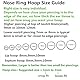 BLESSMYLOVE Silber 0.8mm 8mm Nasenring Hoop 316L Chirurgenstahl Knorpelohrring Septum Clicker Ring Edelstahl Klappbarer Segmentring Lippenring Conch Daith Helix Rook Tragus Snug Body Piercing Schmuck
