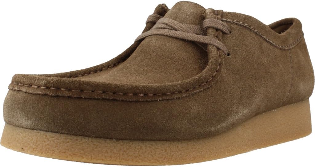 Clarks Wallabee Evo BT 27㎝ Clarks Wallabee Evo Oxford masculino, Camurça marrom (areia escura