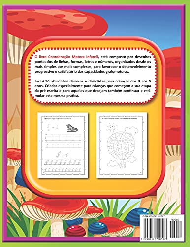 CALIGRAFIA PARA CRIANÇAS COM TRAÇOS. Coordenação Motora Infantil. LINHAS, FORMAS, LETRAS E NÚMEROS |