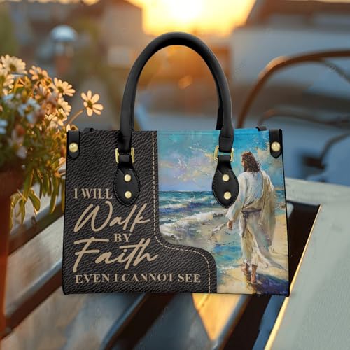 Christian Personalized Leather Handbag – Custom Name Women's Bag, Mother's Day, Birthday, Christmas Gift2