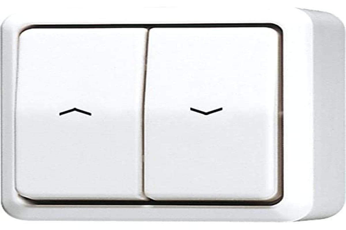 Jung White 609Vaww Roller Shutter Rocker Switch Scarf Term For Blinds 1-Pin