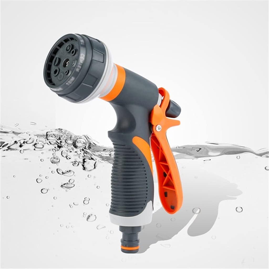 2 szt. Spray do podlewania trawnika wielofunkcyjna myjnia samochodowa wysokociśnieniowe trwałe narzędzia ręczne dysza do zraszania węża ogród (rozmiar: pojedynczy pistolet na wodę + dysza) zhengqian