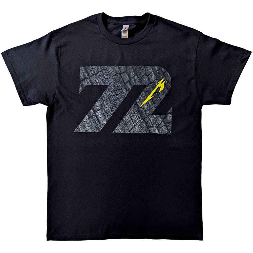 Paradiso Clothing Unisex Black Metallica M72 Seasons Burnt Strobet Shirt - Xl