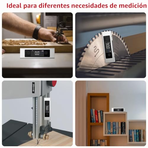 Miniatura 7 de Xuntop Inclinometro Digital Buscador De Ángulos De Caja 4x90 Con Doble Pantalla Lcd Caja De Nivel Digital Con Puerto De Carga Tipo-C Para Aserrado Decoración Carpintería