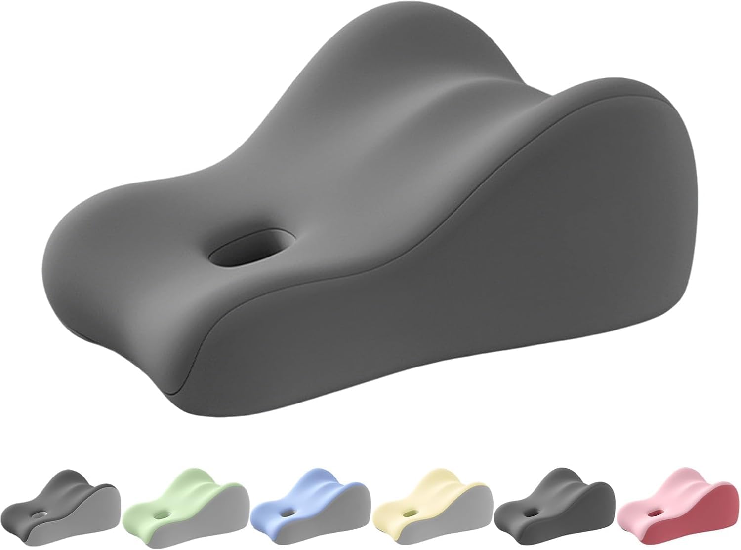 Photo 1 of KUYOVORA Memory Foam Wedge Pillow, Pregnant Ergonomic Contoured Position Pillow for Sleeping & Reading, Multi-Functional Bed Pillow Back Support Cushion All Grey