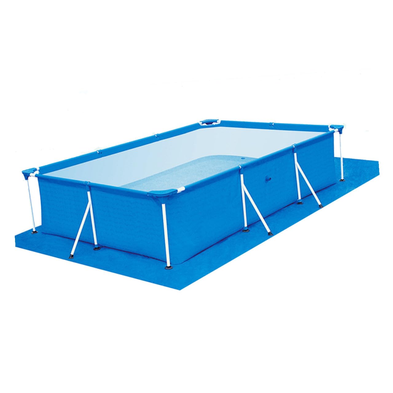 SHINEOFI Bâche de Protection pour Bassin PE Imperméable Antidérapante pour Bassins Tubulaires et Gonflables Couverture Pluie et Tapis Sol Bleu