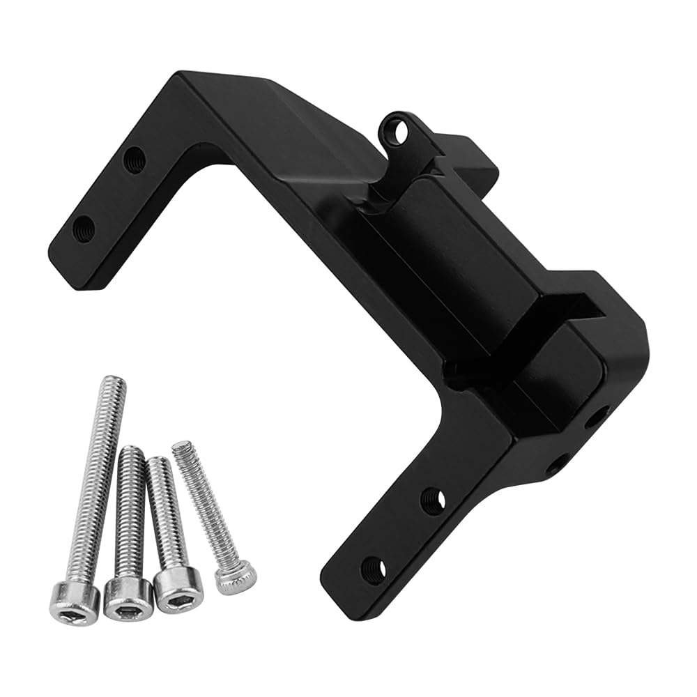 Pothyes Aluminum Servo Mount AR45P Portal Axle 4-Link Suspension for 1/10 RC Crawler Axial SCX10 III Sevro On Axle Mount Upgrades (Black)