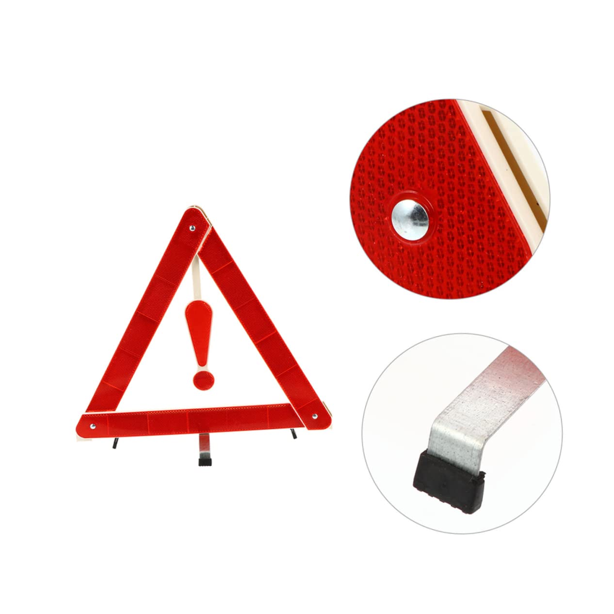 2 Faltbare Warndreieck Fürs Auto - Reflektierend & Rutschfest Für Mehr Sicherheit