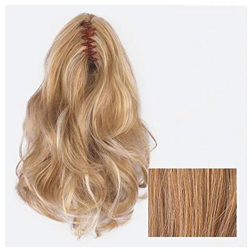 Spumante 11" Long Hairpiece Color Natural Blonde - Ellen Wille Wigs Butterfly Clip Premium Synthetic Fiber Womens Lightweight Reversible Curly Pony Extension