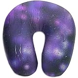 Gocce di vetro abbagliante Viola a Forma di U Collo federa s