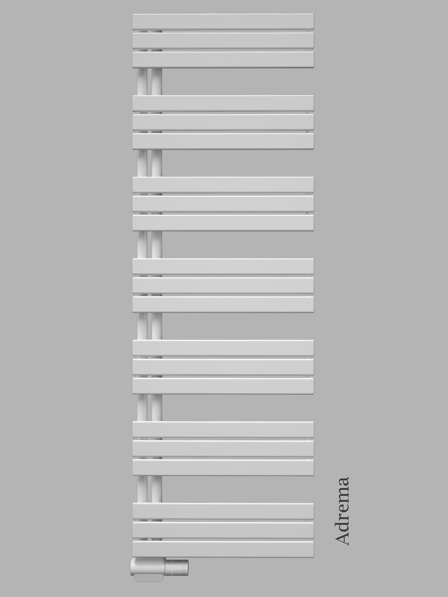 Radiatore da bagno di design ADREMA bianco scaldasalviette da bagno (400 x 1638 mm)