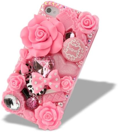 Nova 3D Bling Crystal Case for Apple iPhone 4/4S - AT&T Verizon Sprint - Pink Fairy Tale