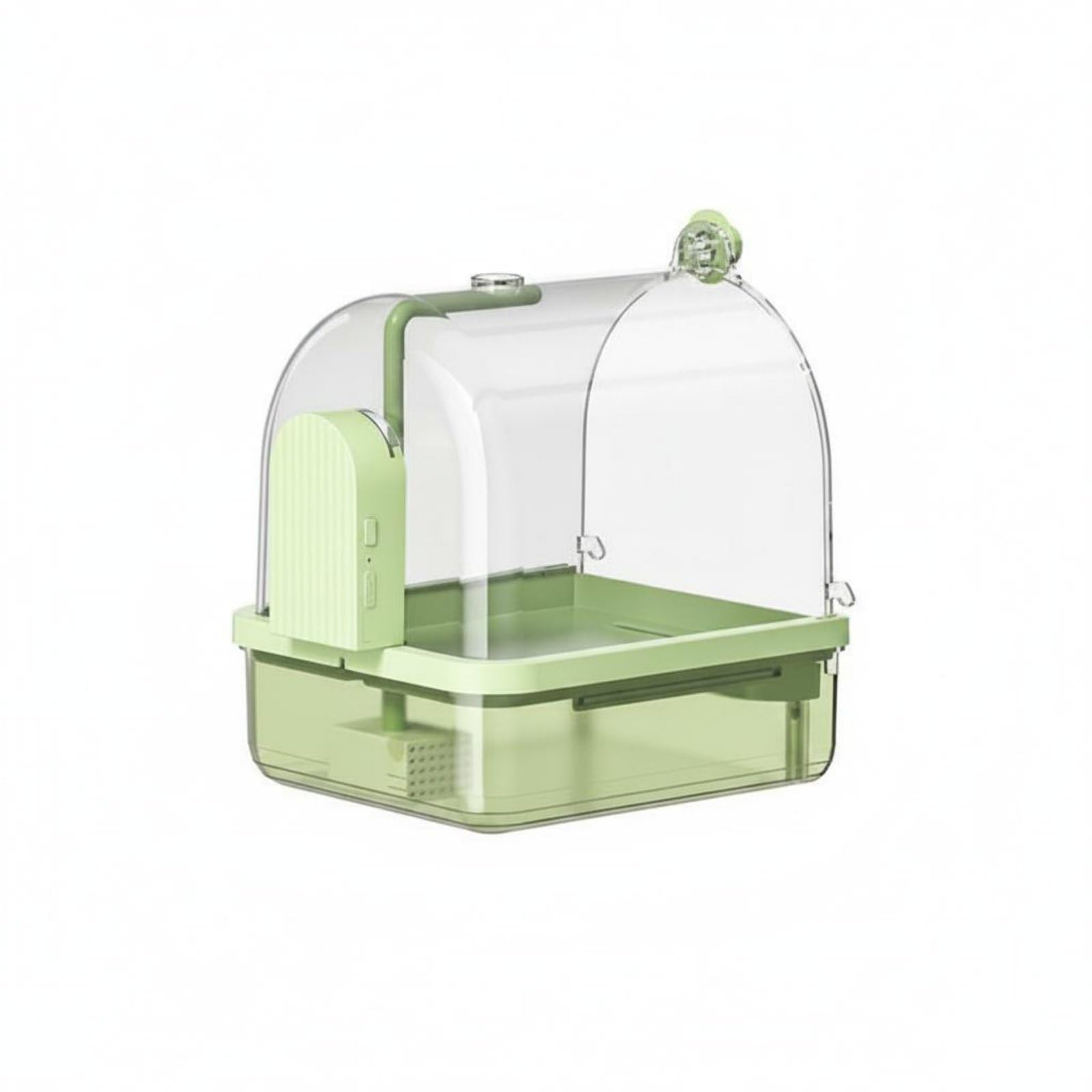 Automatic Bird Bath Wireless Sensor Parrot Bathtub Easy to Clean Bird Shower Tub, Green with Sensor-picture-13