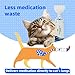 Neobay Cat Inhaler Spacer with Unique Panic Soother Training Aid & Sensitive Flow Indicator – Feline Aerosol Chamber for Cats with a Respiratory Condition – Includes 2 Masks (Small/Med) Blue 1 Pack