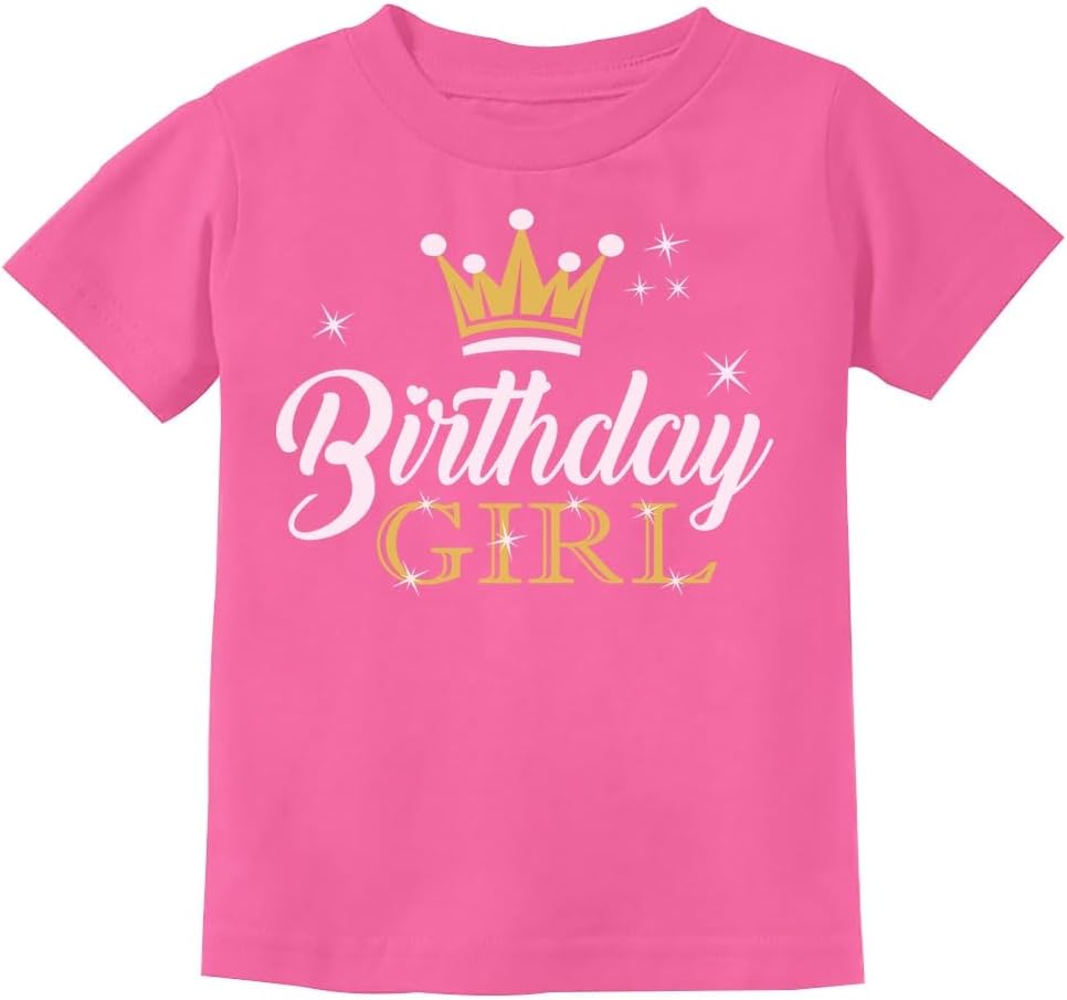 Tstars Birthday Girl Crown Shirt - Cute Tee Gift for Youth Girls, Fun Outfit for Party or Big Day