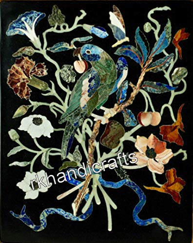 18 x 24 Inches Black Marble Coffee Table Top Inlay Center Table with U 18 x 24 Inches Black Marble Coffee Table Top Inlay Center Table with U