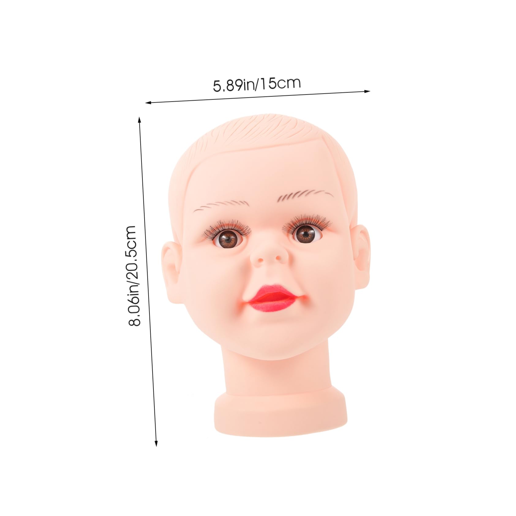 CIYODO Bald Mannequin Head Cosmetology Training Model Display Hat Stand for Wigs Glasses