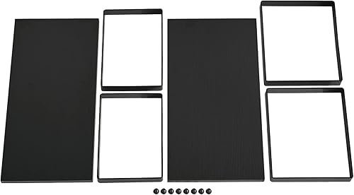 Vista 5 de YMYNY UHSR002B - Organizador de estantes de gabinete, estantes de encimera, juego de 2, estantes de especias de cocina, apilables, estantes