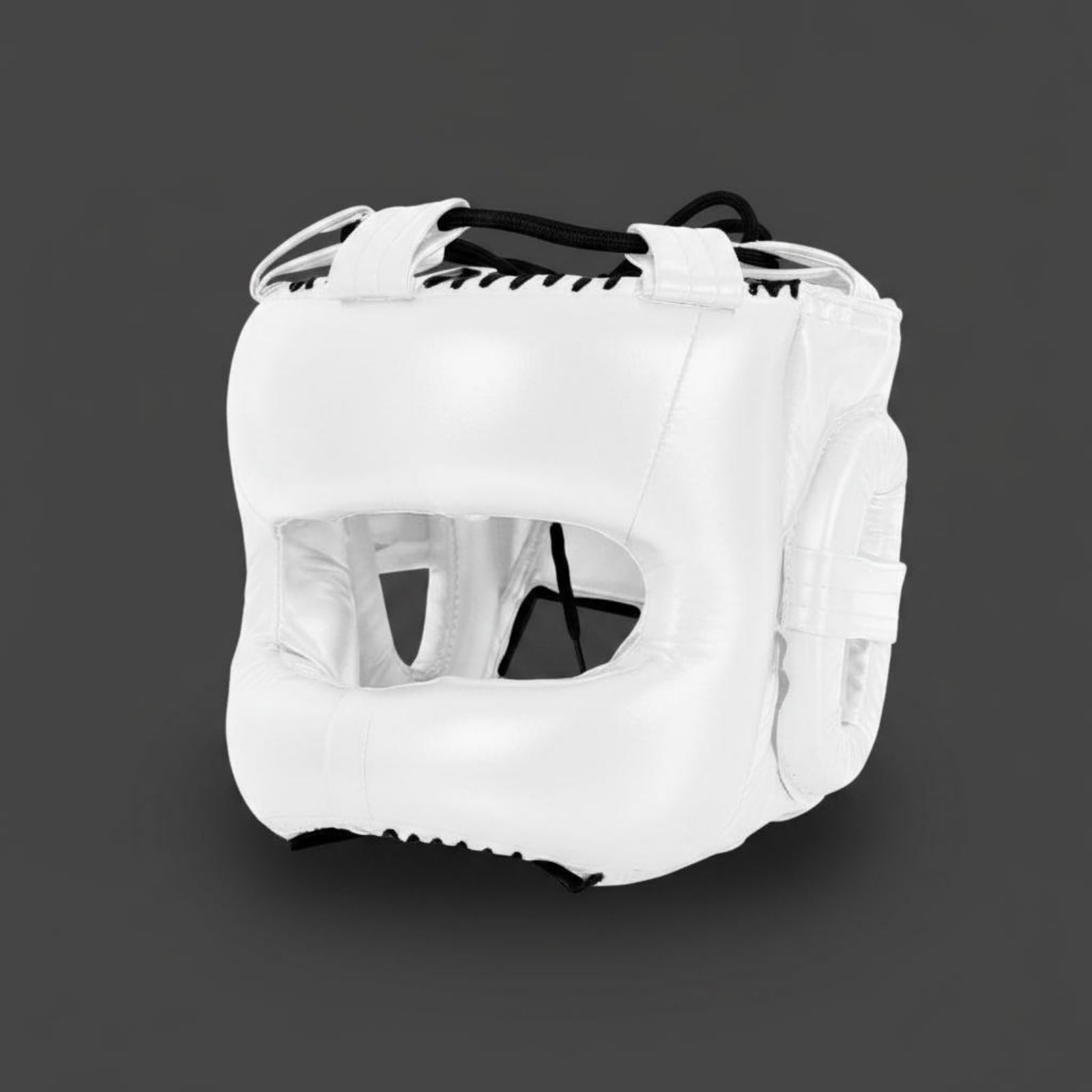 predolo Casco de Boxeo con Barra Procción Completa Proctor Facial de Boxeo Acolchado Casco Sparring Cerrado para Adultos, Lucha, Competición