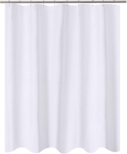 Miniatura 9 de N&Y Home Cortina o forro de tela para ducha, lavable a máquina, estrecho, negro, de 36 x 72 pulgadas