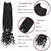 7 Packs 18 Inch Bohemian Goddess Box Braids Crochet Hair for Black Women (18 Inch, 1B#)