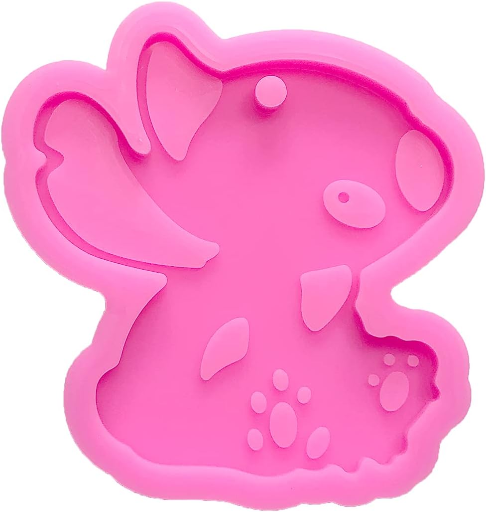 Shiny Glossy Cute Anime Cartoon Shape Silicone Molds for DIY Craft Keychain Polymer Clay Mold Epoxy Pendant Resin Crafting Making Cake Decoration Fondant Mould