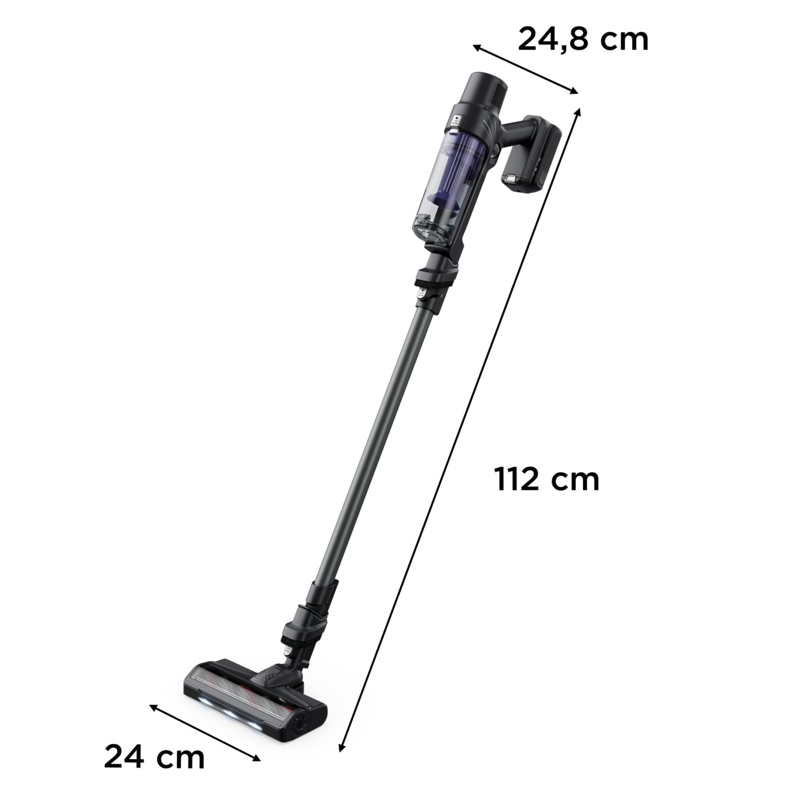 Rowenta X-Pert 7.60 Essential, Aspirapolvere Senza Fili Potente, Scopa Elettrica Senza Fili con Luci LED, Facile da Pulire, Autonomia Fino a 45 Min, 140 W, RH6A33