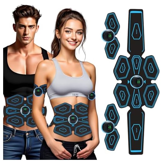 EMS Abdominales Electroestimulacion,Electroestimulador Muscular Abdominales, EMS Estimulación, Cinturón Muscular Abdominal, Estimulación Muscular para Fortalecer y regenerar los músculos Abdominals
