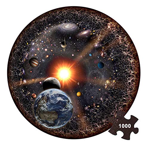1000 Pièces Puzzles Spatiaux pour Adultes, Enfants, Planètes Spatiales dans l'espace Jigsaw Puzzle Game Toys Gift, 67.5cm Puzzle en Carton Jeux Intellectuels éducatifs DIY Cover