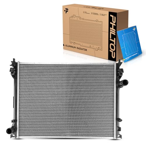 Image of PHILTOP Aluminum Replacement Radiator for Charger 3.6L, Challenger 3.6L, 2009-2011 Charger, 2011-2023 Challenger 5.7L, 300 3.6L, 2012-2023 Charger 5.7L (Fit w /Heavy /Severe Duty Cooling Only)