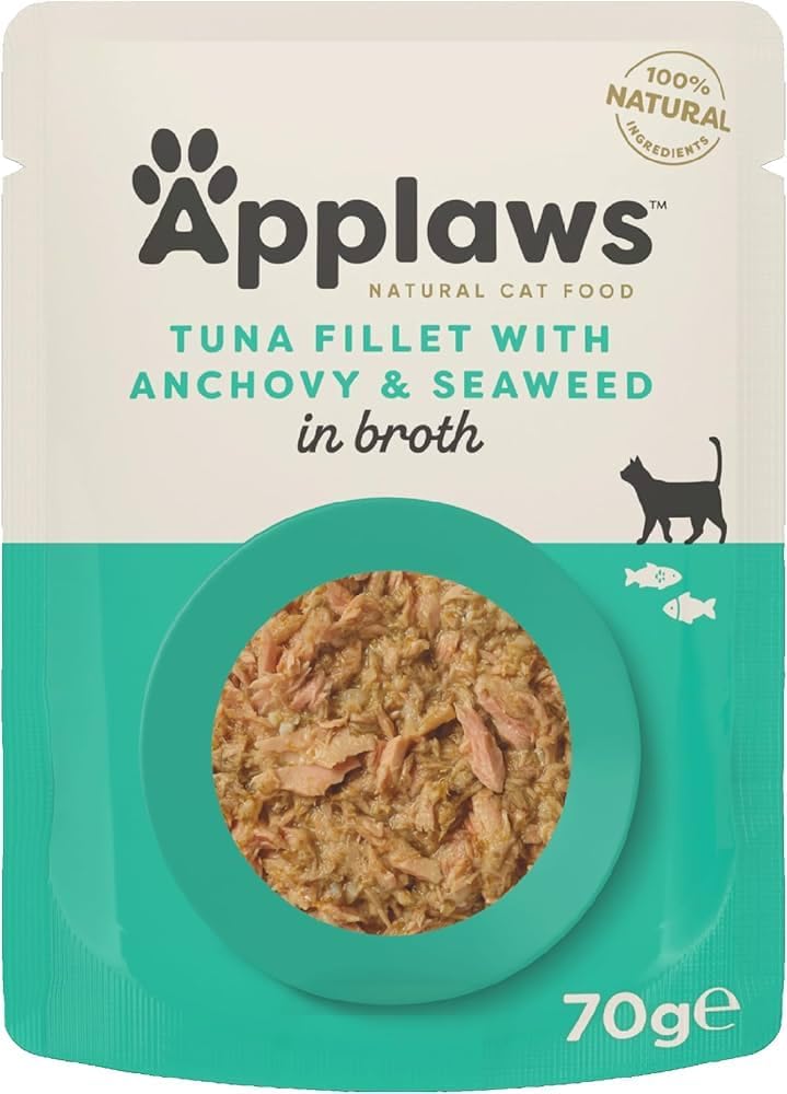 Applaws Natural Cat Food Anchovy Wet Tuna (Pack of 12,70g)