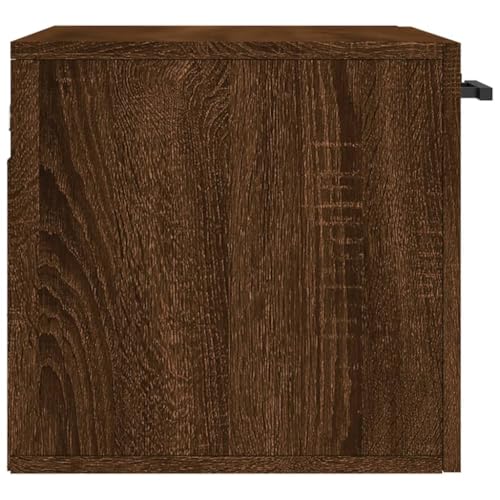Armoire murale marron avec étagère interne modulable 60cm - 8