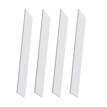 6061 Aluminum Flat Bar, 1/8" x 1" x 12" Rectangle Aluminum Bar Stock, T6511 Solid Mill Stock for Industrial Building, DIY Projects, Metal Crafting and Fabrication4 Pcs
