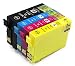 Produktbild Bergsan 4 Druckerpatronen für Epson 34XL 34 XL mit Chip (1 Schwarz, 1 Cyan, 1 Magenta, 1 Gelb) kompatibel mit Epson Workforce Pro WF-3720DWF WF-3725DWF