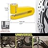 KRASER KR707Y Antivol Bloque Disque Moto, Jaune ø7mm Plus Dissuasif, Serrure avec Balle Anti-perçage, Sécurité Compacte Facile à Transporter, Bloc Disc Frein Roue pour Moto Scooter Velo Electrique #4