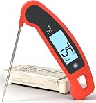 Lavatools Javelin® PRO Classic Ultra-Fast 2-Second Professional Digital Instant Read Meat Thermometer for Grill and Cooking, Auto-Rotating Backlit Display, IP65 Water Resistant NSF Certified–Tangerine