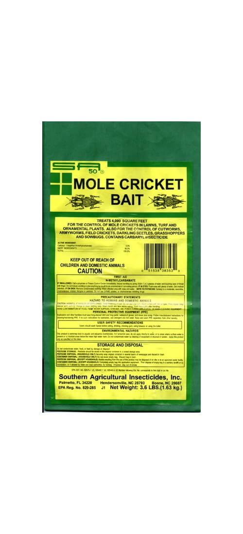 Southern Ag Mole Cricket Bait 5 Percent Carbaryl 3.6 Pound Bag