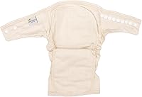 Vista 5 de Osocozy Pañal de tela ajustable de dos tamaños, 6 unidades (paquete de 1), suave, duradero y absorbente, 100% algodón, tejido de pájaro. Cierres a