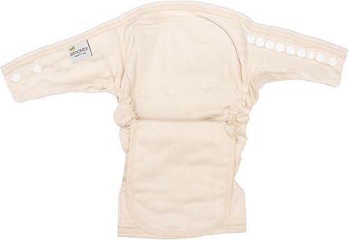 Miniatura 5 de Osocozy Pañal de tela ajustable de dos tamaños, 6 unidades (paquete de 1), suave, duradero y absorbente, 100% algodón, tejido de pájaro. Cierres a