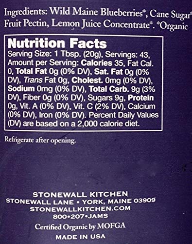 Stonewall Kitchen Usda Organic Wild Maine Blueberry Fruit Spread, 30 Ounce #TOP2