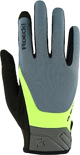 Roeckl Mori 2 Fahrrad Handschuhe lang grau/gelb 2026: Größe: 12