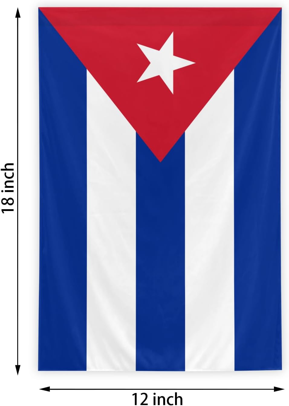 Cuba Garden Flag, 12x18 Inch Double-Sided, Vivid Color Cuban National Garden Flags, for Indoor Outdoor Party Home Lawn Decor - Image 2