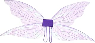 SAFIGLE 3 Peças Fantasias De Asas De Fada Para Adultos Vestido Para Meninas Adolescentes Traje De Fada Adulto Halloween Asa De Fada Asas De Princesa Brinquedo Festa Borboletas Asa Prop
